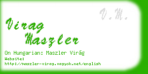 virag maszler business card